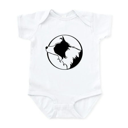 

CafePress - Border Collie Head B&W Infant Bodysuit - Baby Light Bodysuit Size Newborn - 24 Months