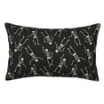 thumbnail image 1 of Balery Happy Skeletons Dancing Funda de Cojín Estampada, Regalos para Mujeres, Regalos de Amor para Ella, Regalos para Novia o Esposa, Funda de Almohada-20"x30", 1 of 6