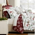 thumbnail image 3 of Southshore Fine Living, Inc. Christmas Comforter Twin Size Set, Farmhouse White Christmas, 3 of 8
