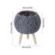 thumbnail image 3 of Imitation Rattan Flower Stand Triangular Support Flowerpot Indoor Desktop Potted Storage Container Office Woven Pot, 3 of 6