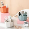 thumbnail image 5 of Slopehill 360 Rotating Desktop Mount HIPS Pencil Holder, Multicolor, 5 of 9