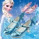 thumbnail image 2 of Disney Frozen nuevos zapatos de princesa elsa primavera y otoño rosa azul zapatos individuales para niñas tacones altos 37-plantilla 23 cm Gao Jinjia LED, 2 of 2