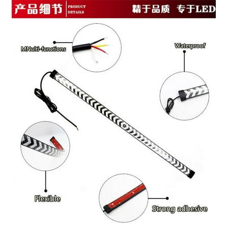 Phyun 150CM 450LED Pickup Truck Tailgate Flowing Light Strip Flowing Sequential Light