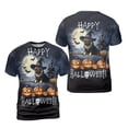 thumbnail image 3 of Happy Halloween Pug Witch Pumpkins Bats All Over Print 3D Shirt Unisex Merch Dog Lover Gifts - 13012, 3 of 6