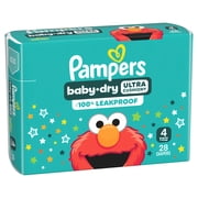 Pampers Baby Dry Diapers Size 4, 28 Count (Select for More Options)
