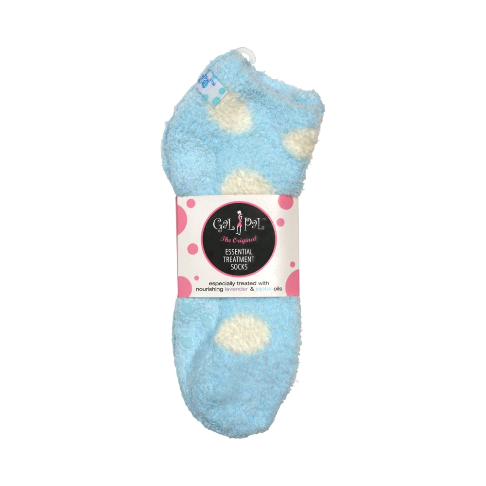 Gal Pal Essential Moisture Treatment Socks, Blue/Dots