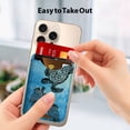 thumbnail image 4 of WIRESTER Leather Magnetic Card Holder Wallet for MagSafe, Cute Stick-On Phone Accessory Compatible with iPhone 17/16/15/14/13/12 Series – Ocean Sea Turtles, 4 of 6
