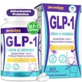 thumbnail image 1 of Suplementos GLP-1, probiótico GLP1 para mujeres y hombres, GLP-1 natural con probiótico Akkermansia, suplemento GLP 1 para digestión, energía, niveles diarios de GLP-1* y salud general, 60 unidades, 1 of 5