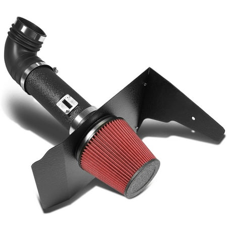 For 10-15 Chevy Camaro 6.2 V8 Black Cold Air Intake Pipe+Heat Shield+Filter System 11 12 13 14
