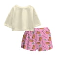 thumbnail image 2 of Pijama Friends para Mujer, Cuello Redondo Manga Corta con Short Multicolor Talla G 2 Piezas, 2 of 4