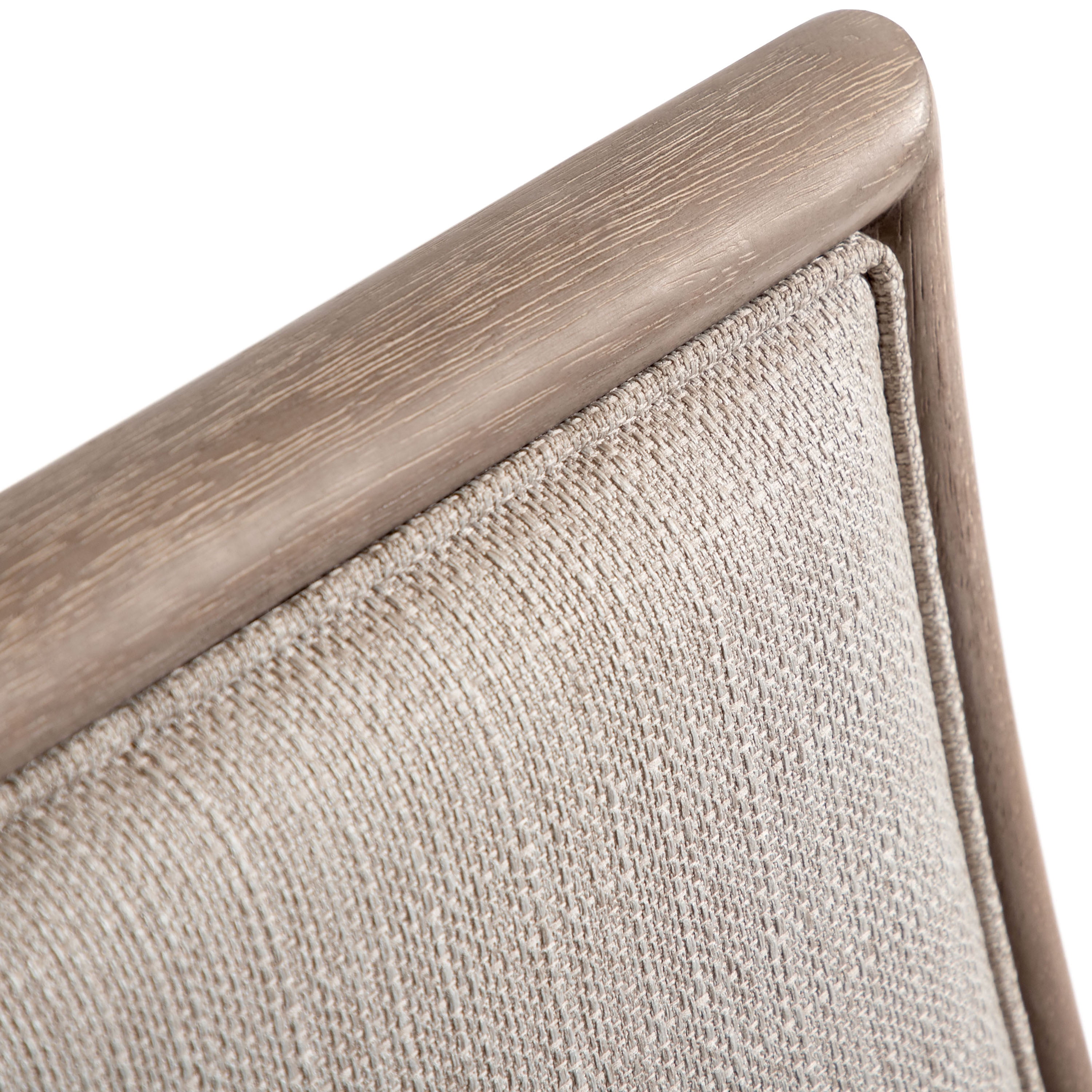Furniture of America Flin Upholstered Solid Wood Side Chairs, Set of 2, Natural Ash