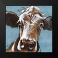 thumbnail image 2 of Parker, Jennifer Paxton 12x12 Black Modern Framed Museum Art Print Titled - Custom Cow Kisses II, 2 of 5