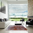 thumbnail image 6 of Ahgly Company Indoor Round Mid-Century Modern Silver Pink Oriental Area Rugs, 4' Round, 6 of 6