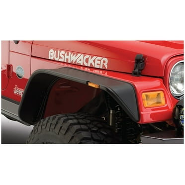 Bushwacker 97-06 Jeep TJ Flat Style Flares 2pc - Black