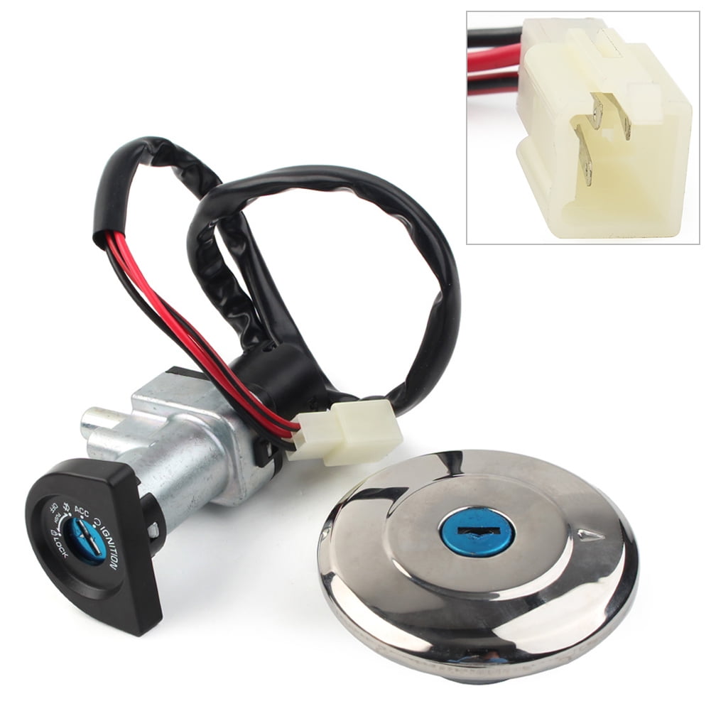 ZS Motorcycle Ignition Switch Lock Seat Lock Key Set For Harley