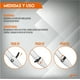 thumbnail image 4 of Codera Deportiva Hyperz Tenista Ortopédica Compresión Ajustable Antideslizante Transpirable Multi-Talla CODTENISTAAL58, 4 of 6