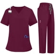 thumbnail image 2 of Hearthz Medical Scrubs Set for Women Stretch Scrub Top & Jogger Pants Women's Jogger Scrub Set, 2 of 8