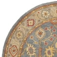thumbnail image 6 of SAFAVIEH Antiquity Chanelle Traditional Wool Area Rug, Blue/Ivory, 7'6" x 9'6" Oval, 6 of 8