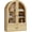 Natural Oak, variant on BREEZEHEAT Arched Bathroom Wall Cabinet, Arch Medicine Cabinet Wall Mounted with Glass Doors, Wall Over Toilet Storage Cabinet w/Adjustable Shelves for Laundry Room, Kitchen, Living Room, Black