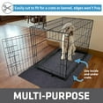 thumbnail image 4 of Drymate Dog Crate Mat Liner, Absorbent, Waterproof, Non-Slip, Machine Washable, Use Under Pet Cage to Protect Floors, Customizable, Charcoal Grey, 74" x 60", 4 of 8