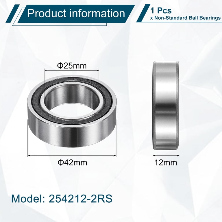 254212-2RS Non-Standard Ball Bearings 25mm ID x 42mm OD x 12mm