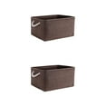 thumbnail image 2 of relayinert Handle Cabinet Storage Bag Well Organized And Easily Accessible Foldable Storage Box With Handle brown 2Set, 2 of 6