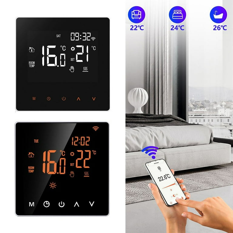 Room Thermostat Digital WIFI Room Temperature Controller LCD Room