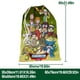 thumbnail image 3 of Digital Monster Bolsa de regalo con cierre de cinta navideño para decoración de Navidad, 20 cm × 31 cm., 3 of 6