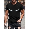 thumbnail image 1 of [1pc 3D Graphic Tee] 1pc Men'S Novelty 3D Printed T-Shirt, Casual Crew Neck, Polyester Knit Fabric, Regular Fit, Stretchable, 110g/m² - Fashionable Graphic Tee, 1 of 6