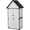 Off-White, variant on Aivituvin Shed Outdoor Storage Upgraded with Durable Metal Frame Garden Shed Tool Storage Cabinet with Wooden Floor Adjustable Shelfs 2.5 x 1.4FT (Off-White)