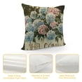 thumbnail image 4 of YINGXI Blue Hydrangea Throw Pillow Covers Bless This Home Sweet Home Flower Welcome Spring Summer Decor Farmhouse Decorative Throw Pillows Cases Outdoor Decorations 18x18in, 4 of 5