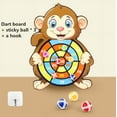 thumbnail image 1 of Dart Board Throw Ball Dartboard Target Sticky Ball.Cartoon Animal Target Game Panda Cow Two Piece For Children, 1 of 7