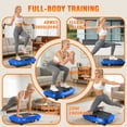 thumbnail image 5 of RICAN Vibration Plate Exercise Machine, Whole Body Shake Plate Exercise Machine with 5 Resistance Bands for Lymphatic Drainage & Wellness and Fitness,Blue, 5 of 11