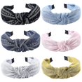 thumbnail image 1 of Headbands Women Hair Head Bands - Accessories Cute Boho Beauty Fashion Hairbands Girls Cross Vintage Head Hair Bands Knotted Wide Band For Workout Gym, 1 of 4