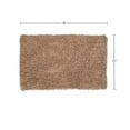 thumbnail image 3 of Home Weavers Fantasia Bath Rug 100% Cotton Bathroom Rugs Set, Washable Rug, Soft Cotton and Water Absorbent bath Rug, Kitchen Mat, Toilet Rug, Bath Floor Mat Non Slip Rug, 21"x34" Rectangle, Linen, 3 of 5