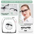 thumbnail image 4 of Gafas de lectura MARE AZZURO Oversized 2.50+ para mujer, 4 of 6