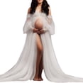 thumbnail image 4 of Lightweight Polyester Maternity Long Dress for Comfortable Pregnancy Photo Shoots Feature Stretchy Breathable Fabric, 4 of 7