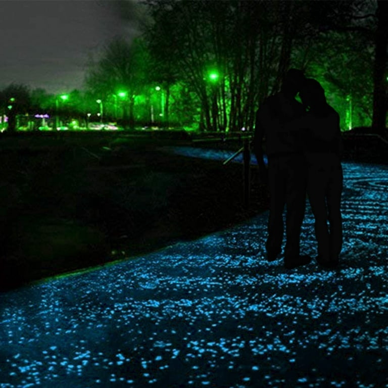 200 Pcs Luminous Stone, Luminous Pebble Artificial Pebbles Decorative  Stones At Night For Outdoor Garden Aquarium Walkways Pool Path Lawn Yard  (Blue) 
