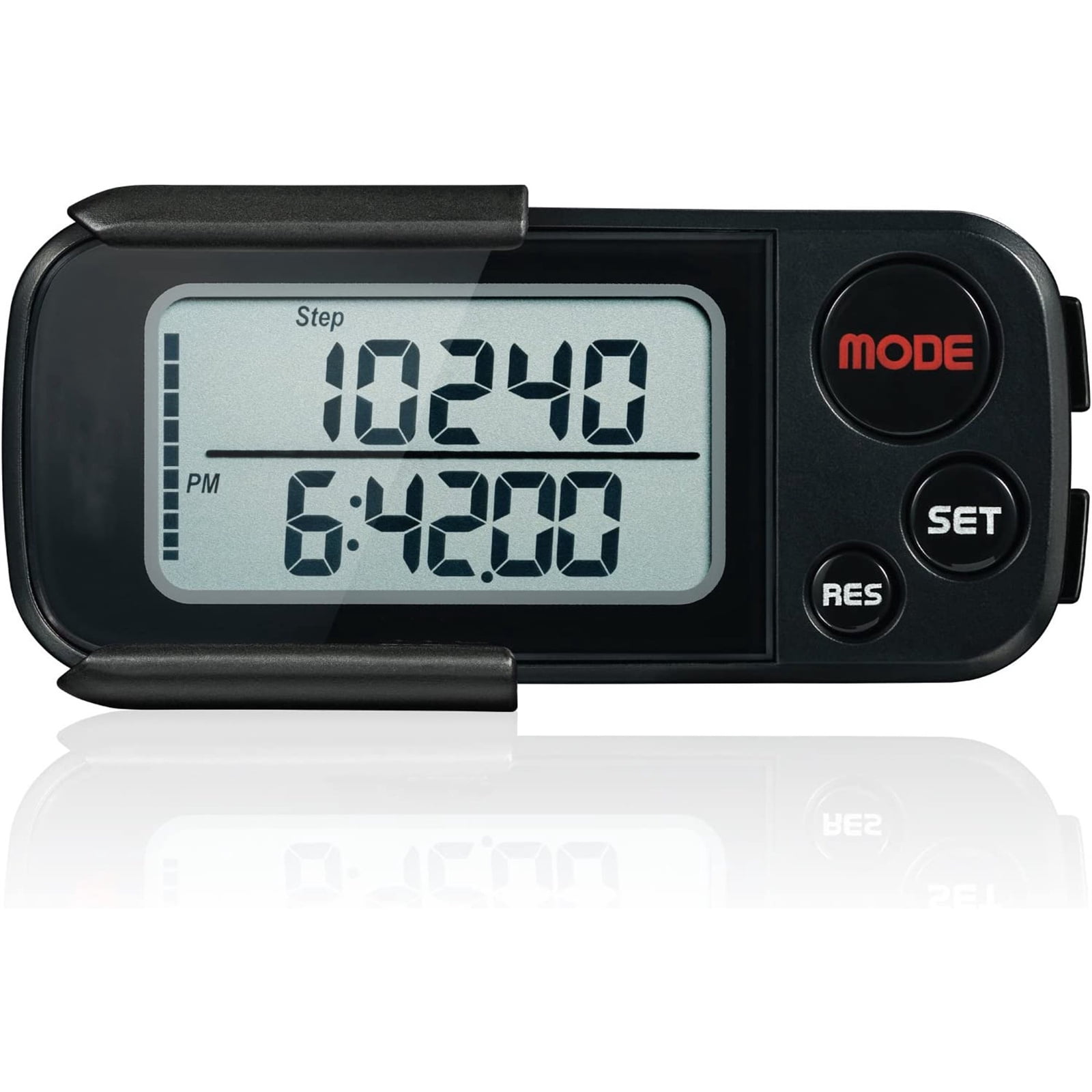 Walking pedometer, 3D pedometer with clip and strap, 30 day memory