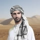 thumbnail image 5 of Hombres adultos Bufanda de cabeza árabe Algodón Shemagh Scarf Jacquard Shemagh Desert Buff 125x125/140x140cm Accesorios de disfraces árabes, 5 of 9