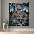 thumbnail image 6 of Jey USO Wrestler Tapestry Wall Hanging Art Poster For Living Room/Bedroom/Dorm Decorations Porch Hangings Wall Art Banners Bed Cover Beach Throws 60x51(inch), 6 of 8
