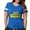 Royal Blue, variant on CafePress - Stand With Ukraine T Shirt - Womens Football Shirt