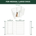thumbnail image 2 of FXW Homeplus Unleashed Indoor Dog Playpen - Stress-Free and Safe Play, Heavy Duty 45 Inch 6 Panels Dog Pen for Large Dogs, White│Patented, 2 of 6