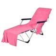 thumbnail image 2 of Floleo Beach Chair Cover With Side Pockets Thick And Quick Dry Chaise Lounge Chair Towel Cover For Sun Lounger Pool Sunbathing Garden Beach Hotel No Sliding, 2 of 9