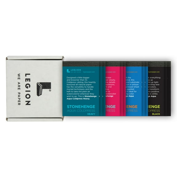 Legion Paper Stonehenge Aqua Mini 12-Pad Assorted Set