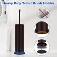 thumbnail image 4 of Toilet Brush and Holder Set:304 Stainless Steel Heavy Duty Toilet Bowl Brush,Removable Inner Bowl and Splash Protection,Bathroom Toilet Brush-Dense Bristles for Through Cleaning, 4 of 6
