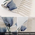 thumbnail image 6 of Blue Spring Floral Hallway Runner Rug 2'x6', Tulip Blooming Summer Botanical Washable Entryway Rug with Tassels, Woven Cotton Laundry Room Rugs Long Carpet for Bathroom Sink Foyer Bedroom, 6 of 9