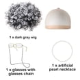 thumbnail image 3 of Kids Granny Old Lady School Play Dress Up Wig Accessory Set, 3 of 4