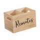thumbnail image 3 of Soporte para control remoto, caja de almacenamiento de madera, organizador de almacenamiento de medios para escritorio, oficina, mesita de noche,, 3 of 9