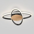 thumbnail image 4 of Atomic 15 in. LED flush mount light 5 CCT Wood, 4 of 10